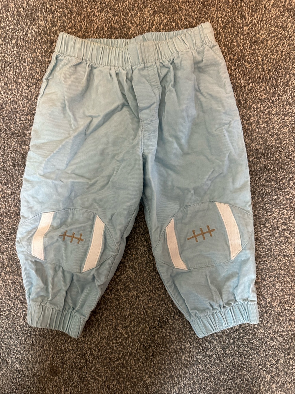 Florence eiseman Light Blue Kids Football Patch Joggers